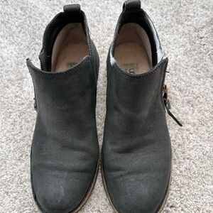 UGG Black Clementine Ankle Boots with Shearling Lining